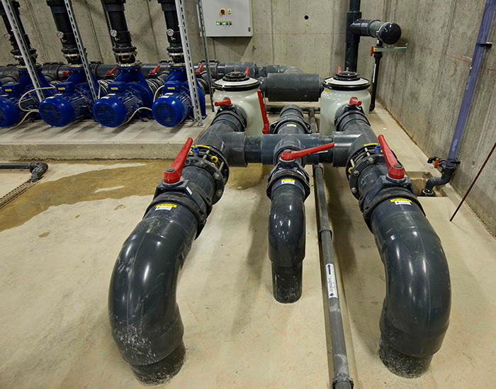 SISTEMA DE FILTRACIÓN. Terme di Guinone, Italia